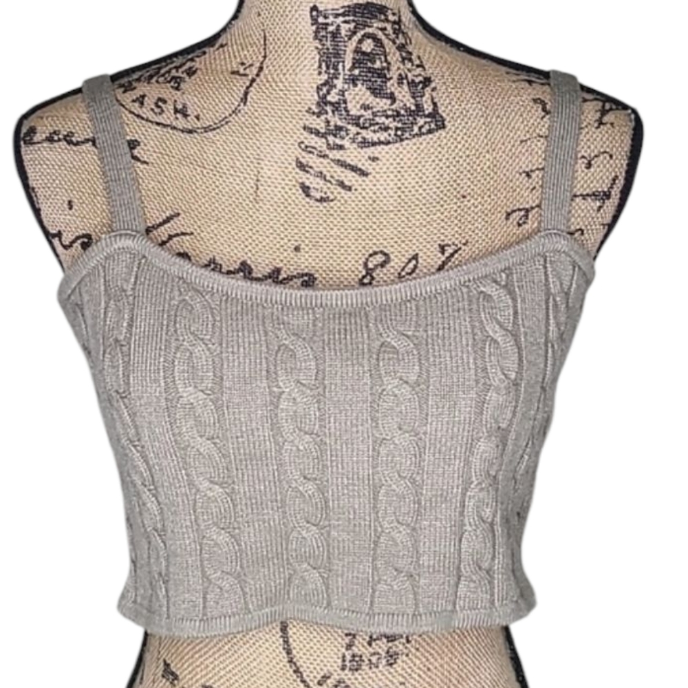 Altar'd State Cable Knit Crop Top